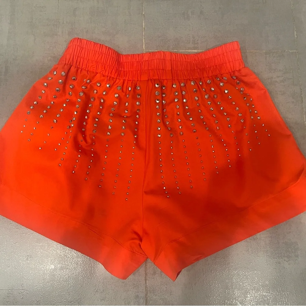 Orange Rhinestone Short - Picture 3 of 8